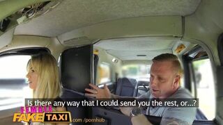 FemaleFakeTaxi Driver takes a facial for a fare - porn video