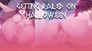 Getting railed on halloween - porn video