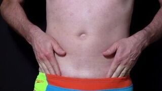rubbing my speedo bulge - porn video
