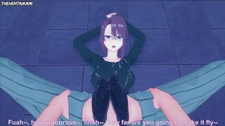 Miyabi Shikimori from Kawaii Dake Gives You A Footjob Hentai POV - porn video