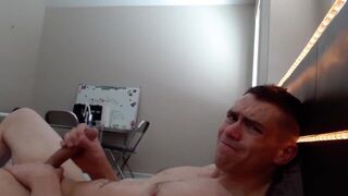 Two handed jerkoff Fully Naked with Messy Cumshot - porn video